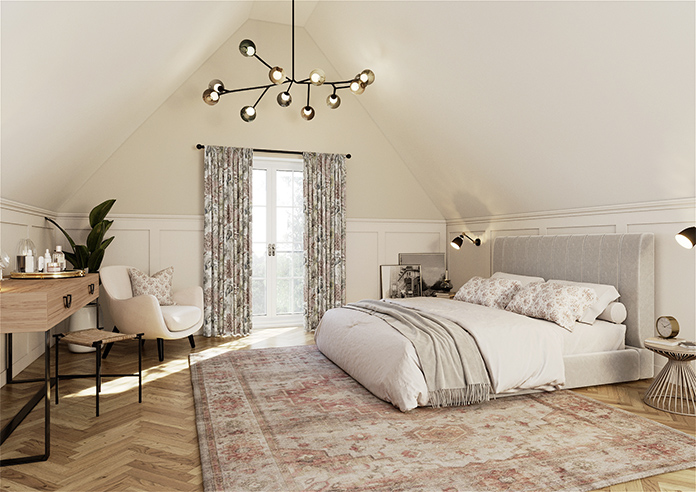 Spring Garden, Dusky Rose - Made to Measure Curtains - Image 7